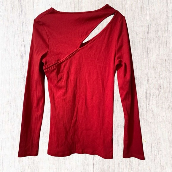 Saint + Sofia Reveal Ribbed Long Sleeve Knit Shirt size 8 US. Snug fit. - Picture 2 of 7